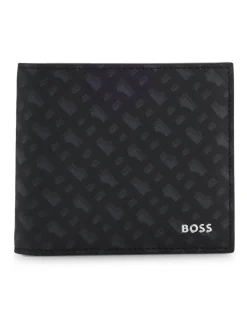 BOSS Black Zair Signature Logo Billfold Wallet
