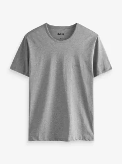 BOSS Black/Grey/White Classic Crew Neck T-Shirts 3 Pack