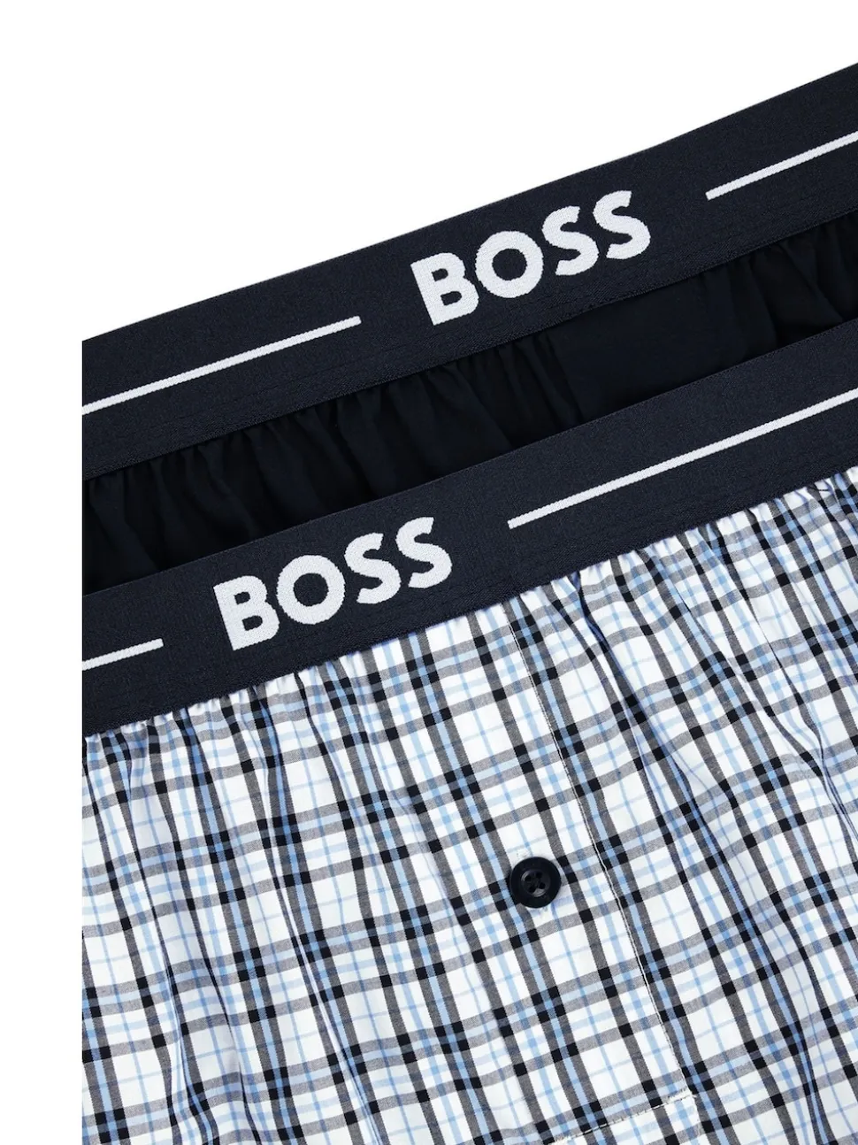 BOSS Blue 100% Cotton Lounge Jersey Shorts 2 Pack