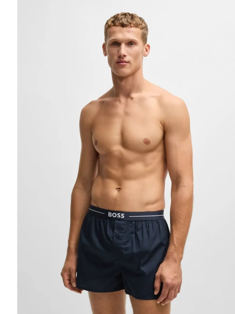 BOSS Blue 100% Cotton Lounge Jersey Shorts 2 Pack