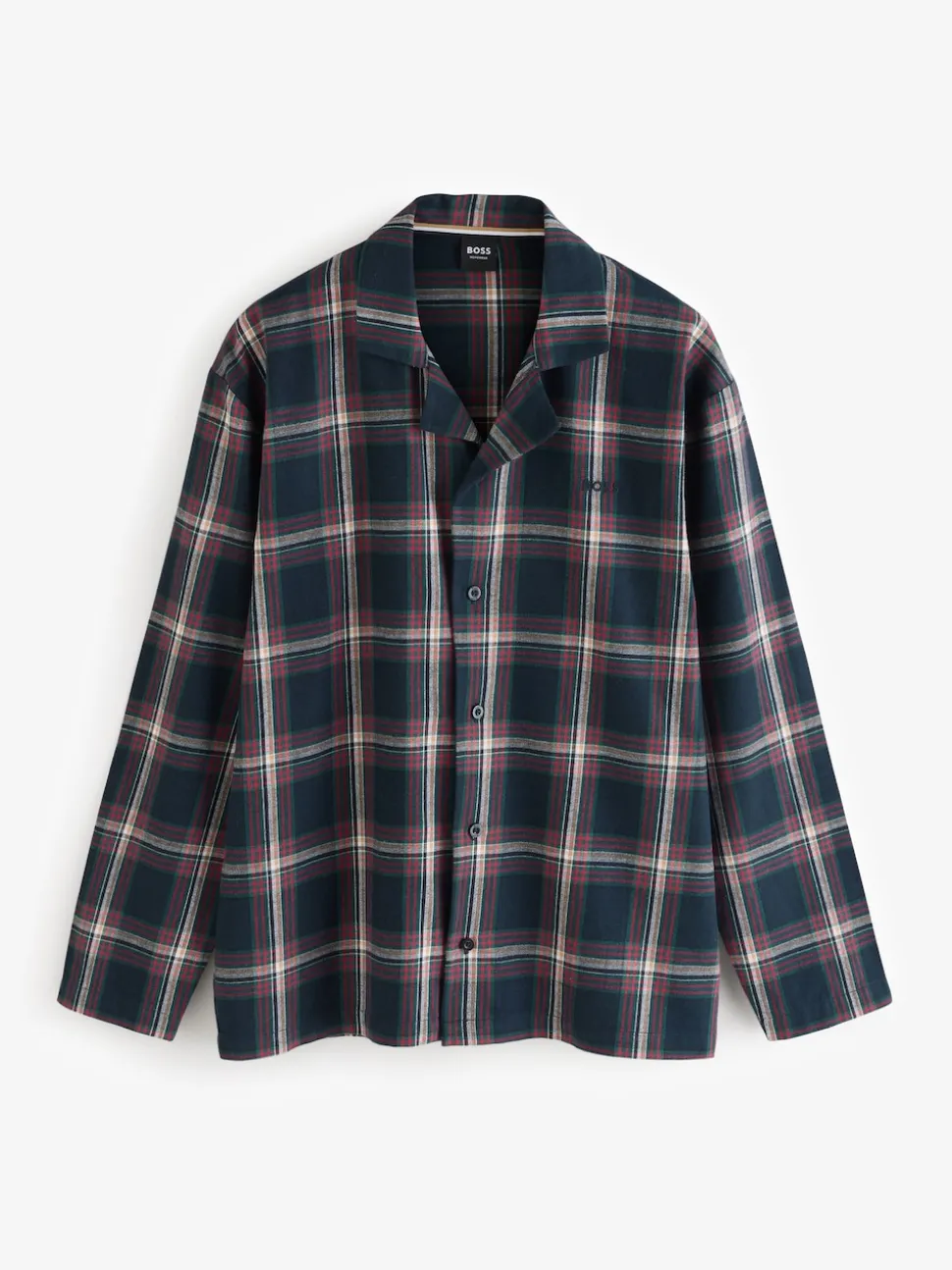 BOSS Blue Check Pyjamas Set