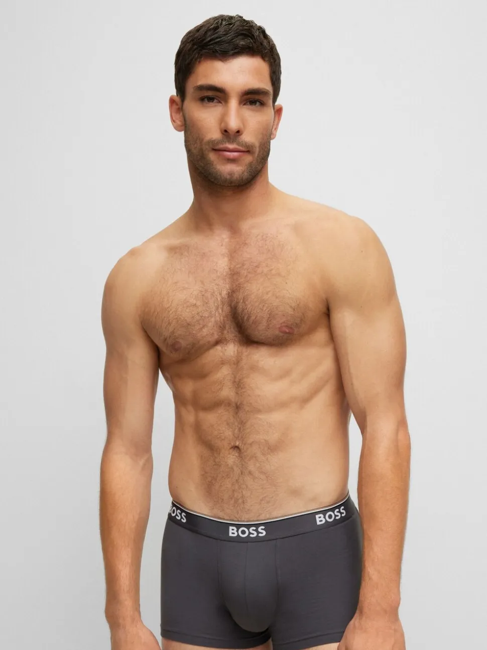 BOSS Blue/ Grey Power Trunks 3 Pack