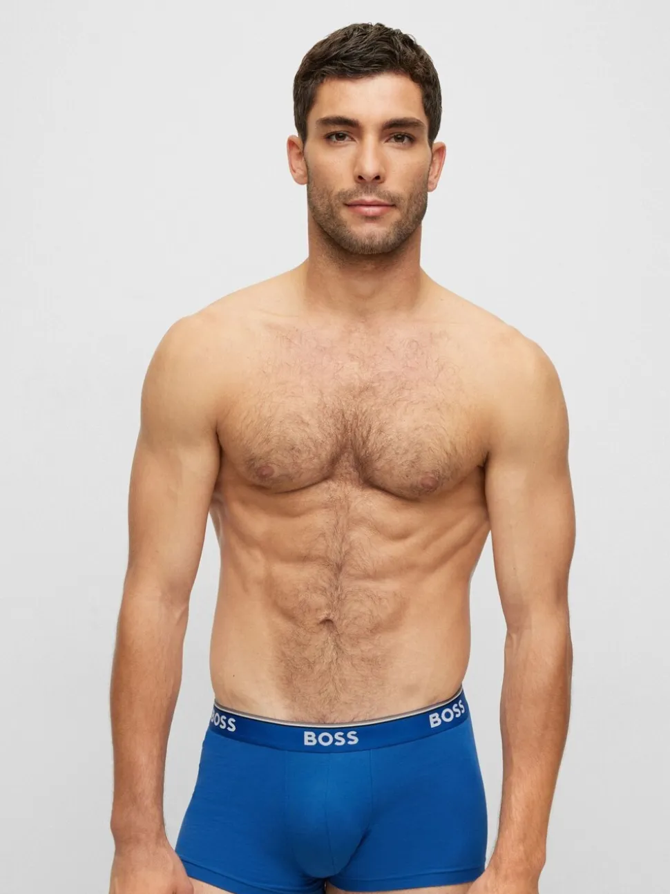 BOSS Blue/ Grey Power Trunks 3 Pack