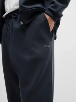 BOSS Blue Hadiko Straight Fit Stretch Tracksuit Joggers