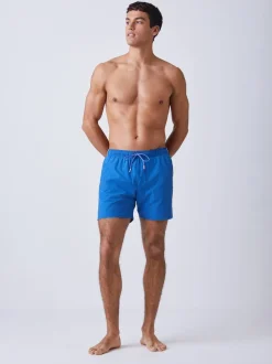 BOSS Blue Iconic Side Stripe Logo Swim Shorts