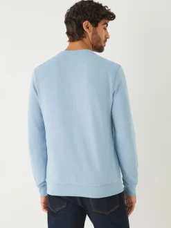 BOSS Blue Light Westart Crew Neck Logo Sweatshirt