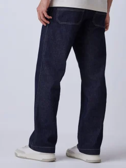 BOSS Blue Loose Fit Denim Jeans