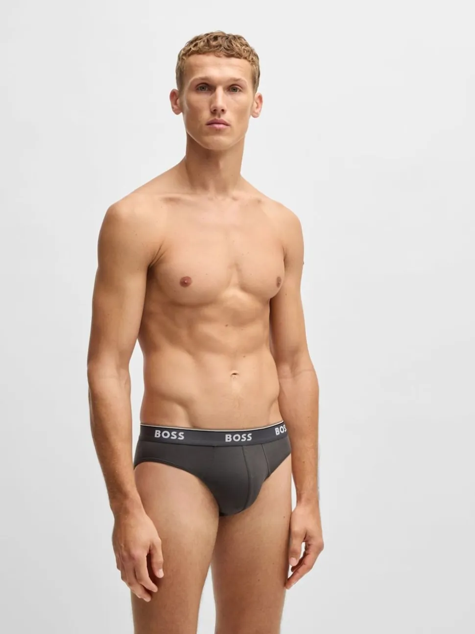 BOSS Blue Power Stretch Cotton 3 Pack Briefs