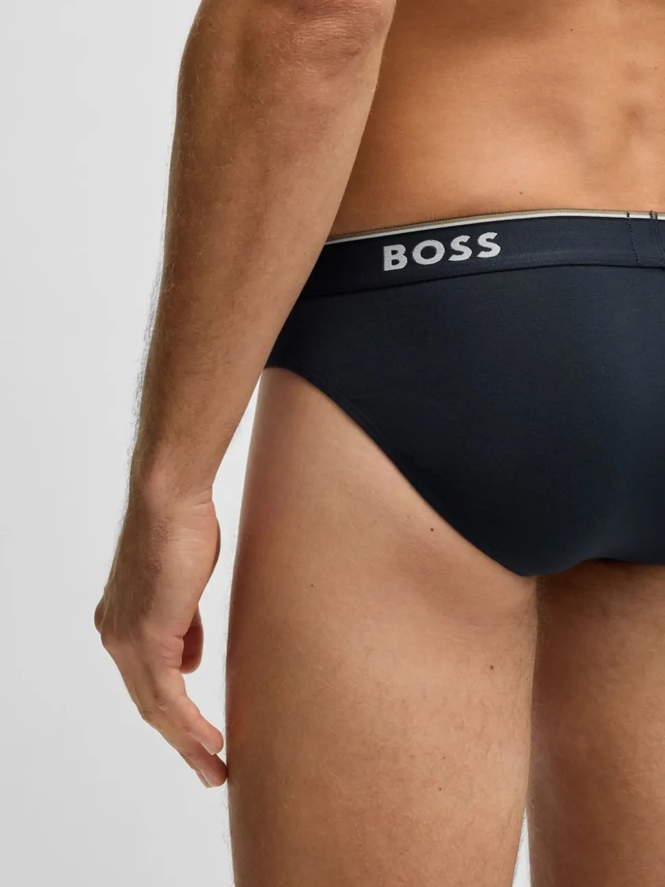 BOSS Blue Power Stretch Cotton 3 Pack Briefs