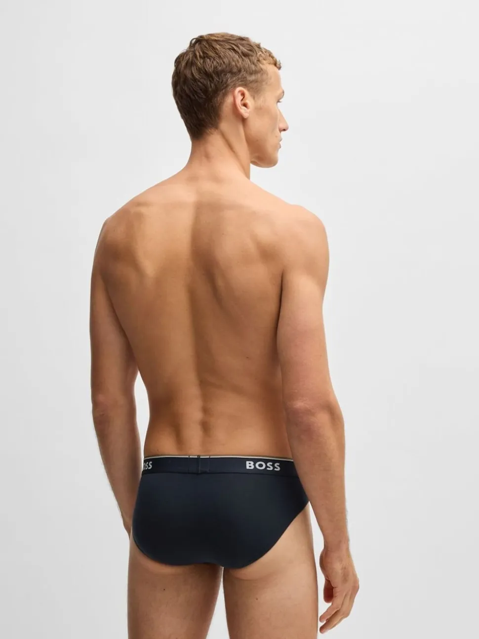 BOSS Blue Power Stretch Cotton 3 Pack Briefs