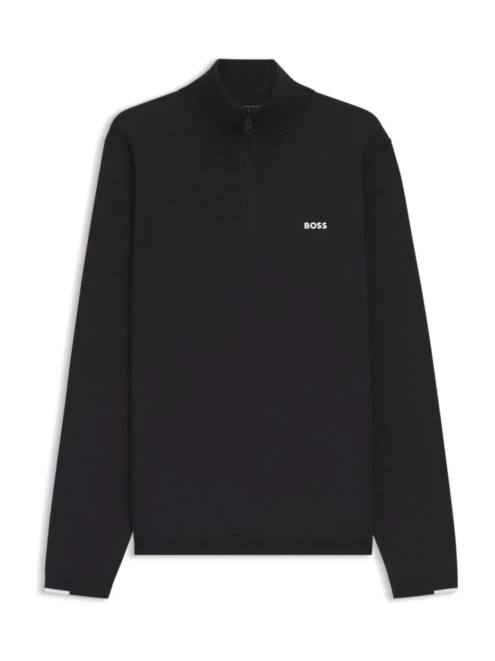 BOSS Blue Regular Fit Ever Quarter Zip Jumper
