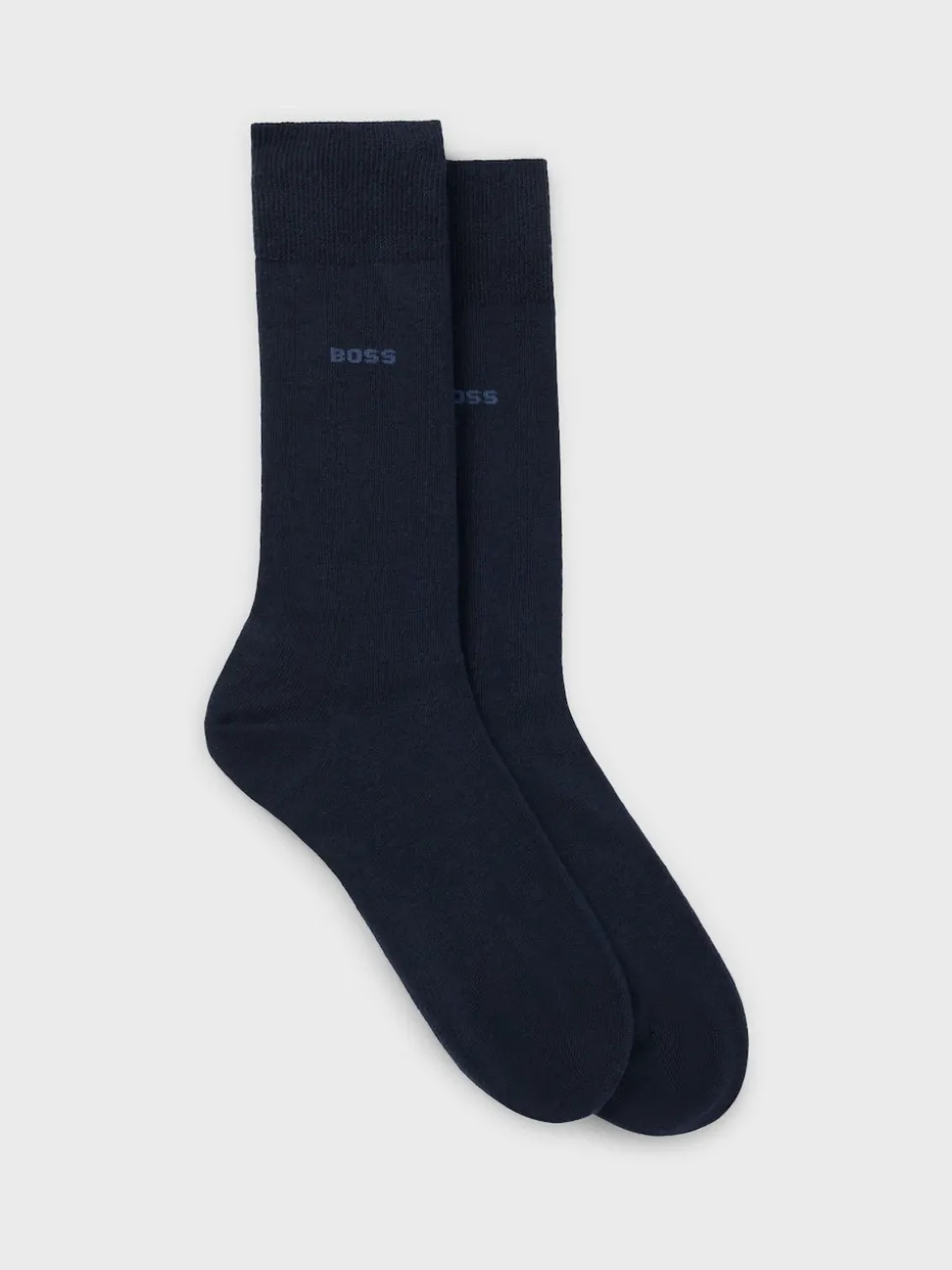 BOSS Blue Regular Length Socks 2 Pack