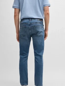 BOSS Blue Slim Fit Delaware Stretch Jeans
