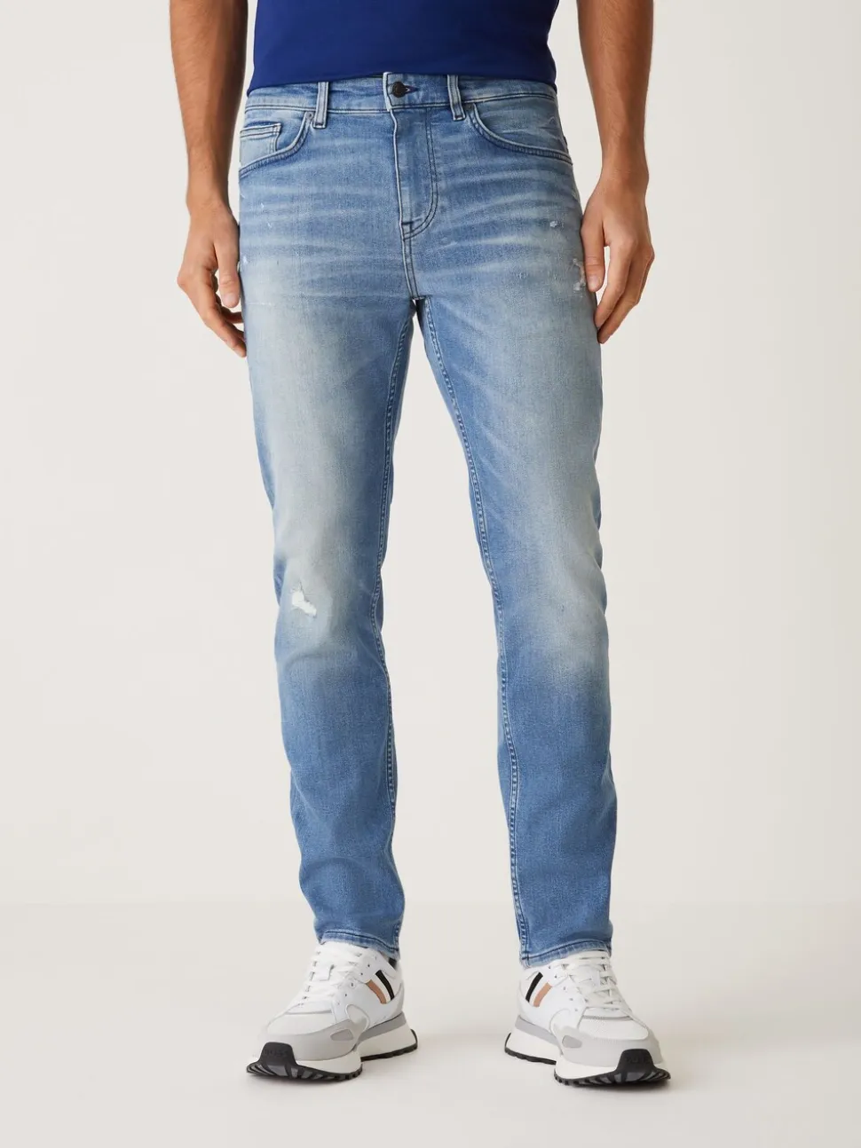 BOSS Blue Slim Fit Delaware Stretch Jeans
