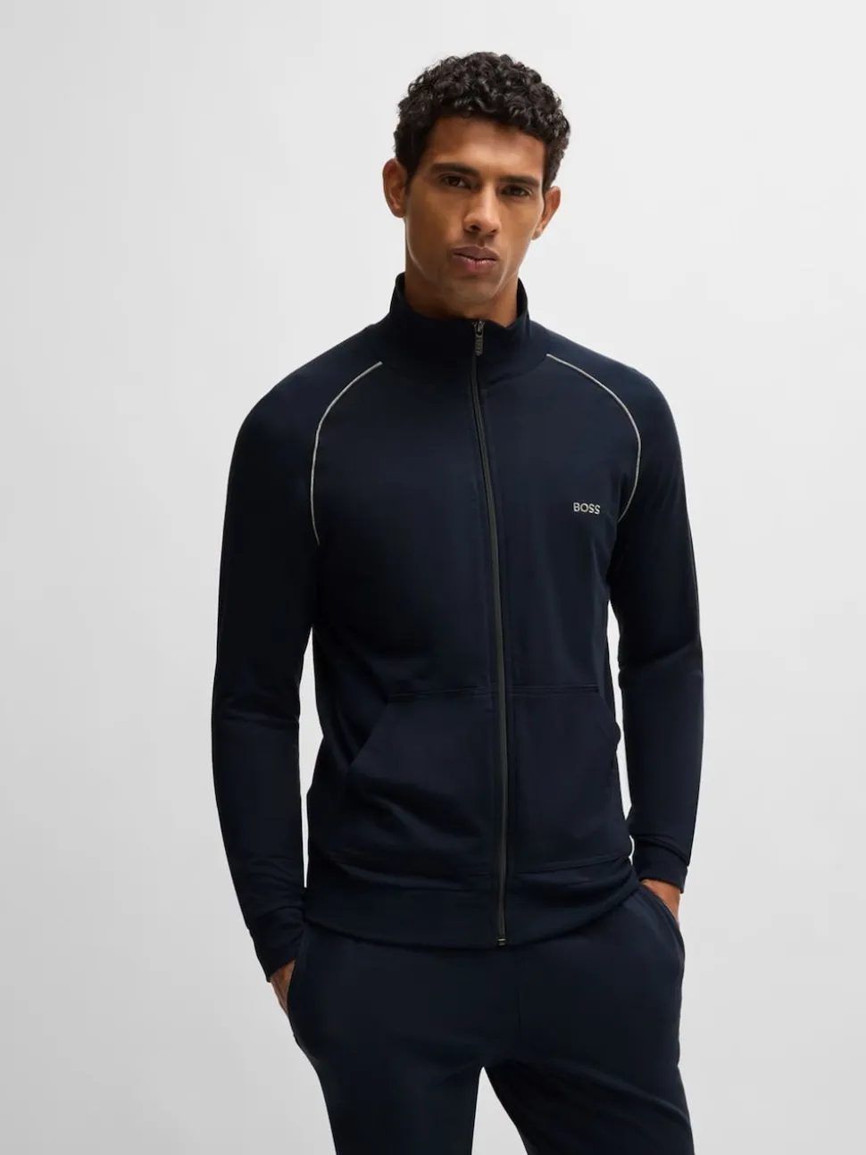 BOSS Blue Stretch Cotton Jacket