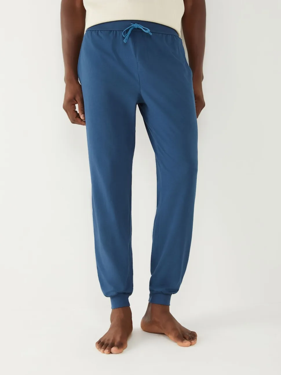 BOSS Blue Stretch Cotton Tracksuit Bottoms