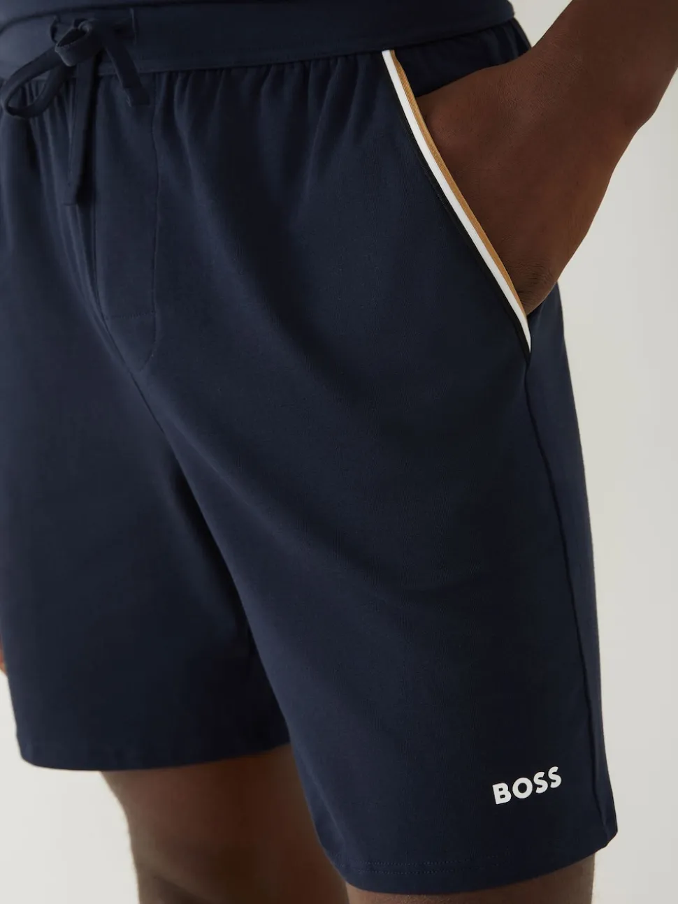 BOSS Blue Unique Logo Shorts