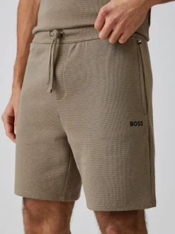 BOSS Brown Waffle Shorts
