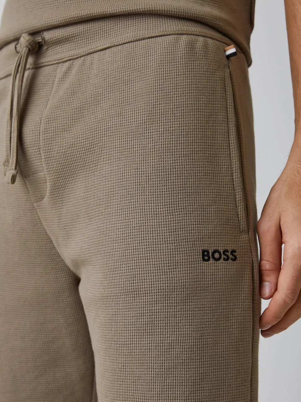 BOSS Brown Waffle Shorts