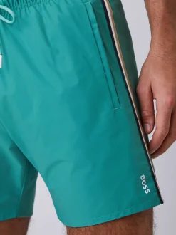 BOSS Green Iconic Side Stripe Logo Swim Shorts