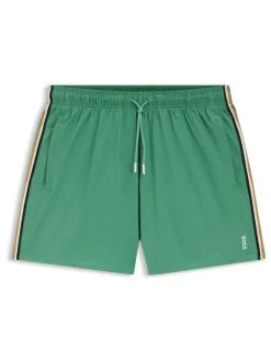 BOSS Green Iconic Side Stripe Logo Swim Shorts