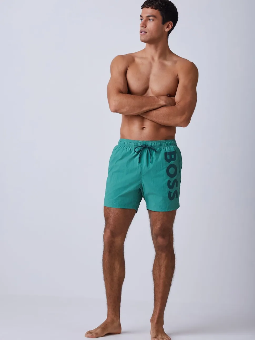BOSS Green Octopus Logo Swim Shorts