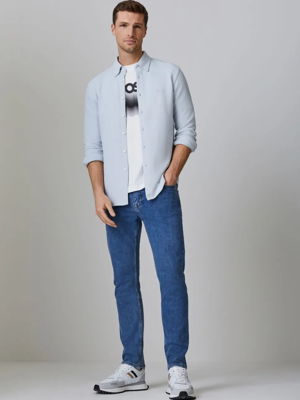 BOSS Green Slim Fit Delaware Stretch Jeans