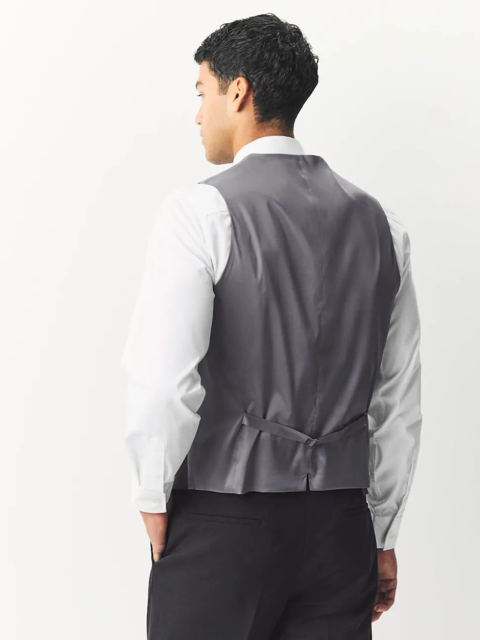 BOSS Grey Light Slim Fit Tailored Waistcoat