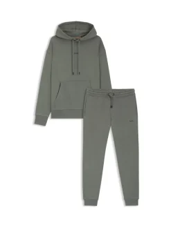BOSS Grey Logo Hooded Tracksuit
