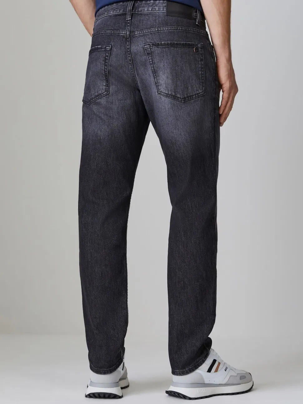 BOSS Grey Re.Maine Regular-Fit Stretch Denim Jeans