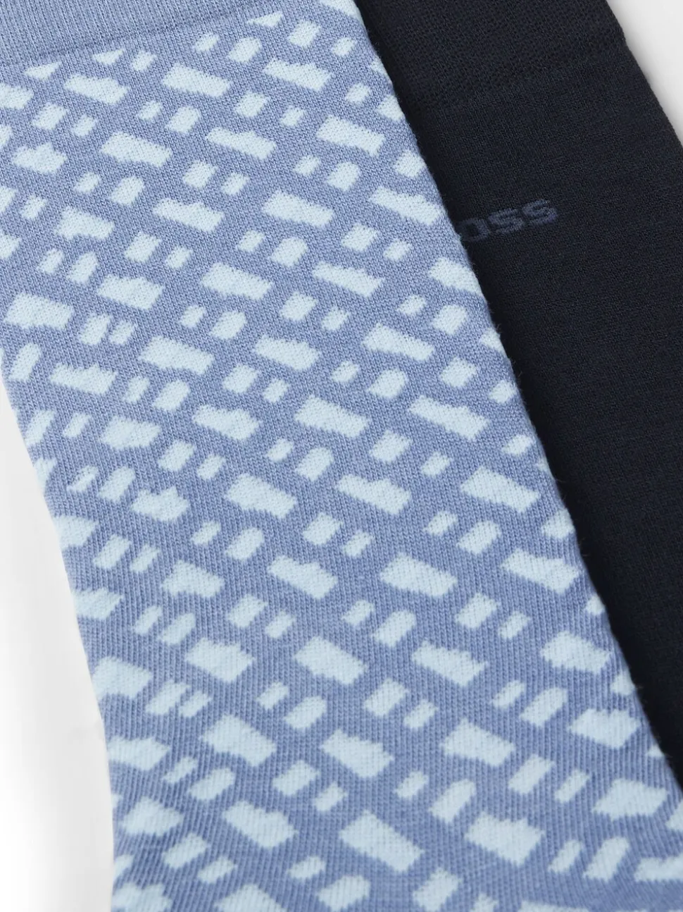 BOSS Light Blue Monogram Socks 2 Pack