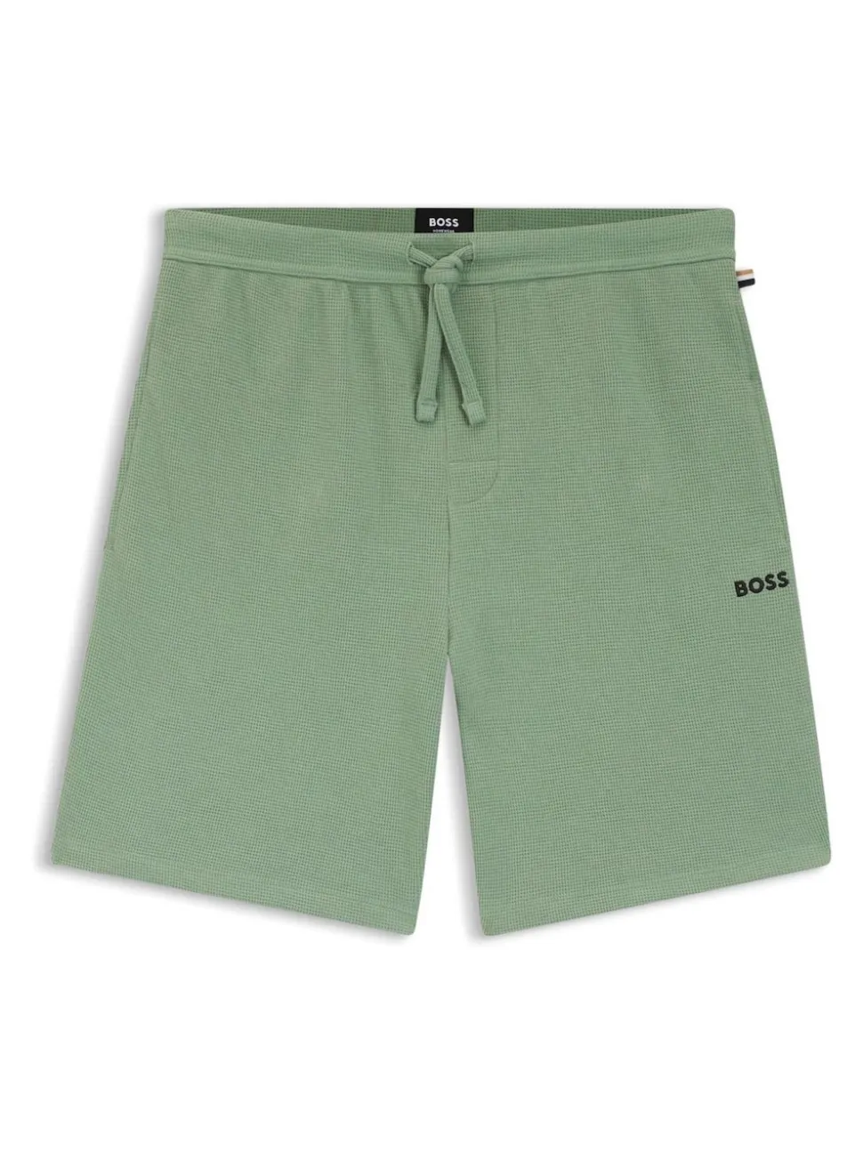 BOSS Light Green Waffle Shorts