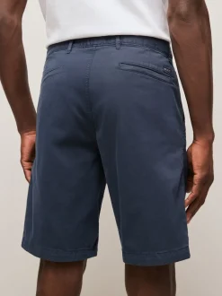 BOSS Navy Blue Slim Fit Chino Shorts