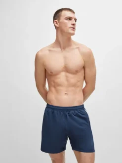 BOSS Navy Quick Drying Swim Shorts
