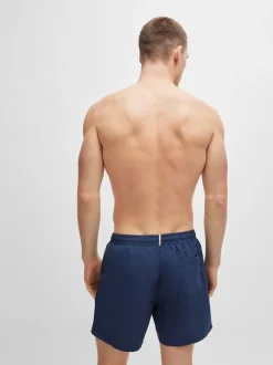 BOSS Navy Quick Drying Swim Shorts