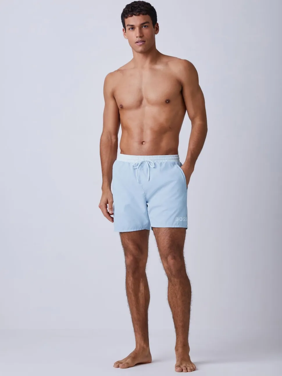 BOSS Sky Blue Starfish Quick Dry Swim Shorts