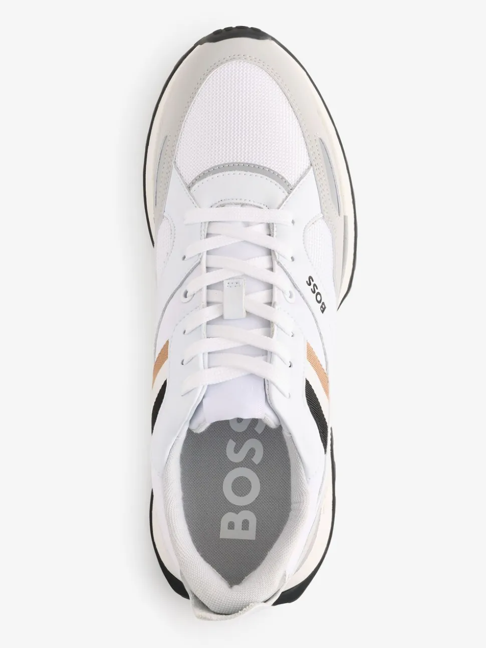 BOSS White Logo Trainers