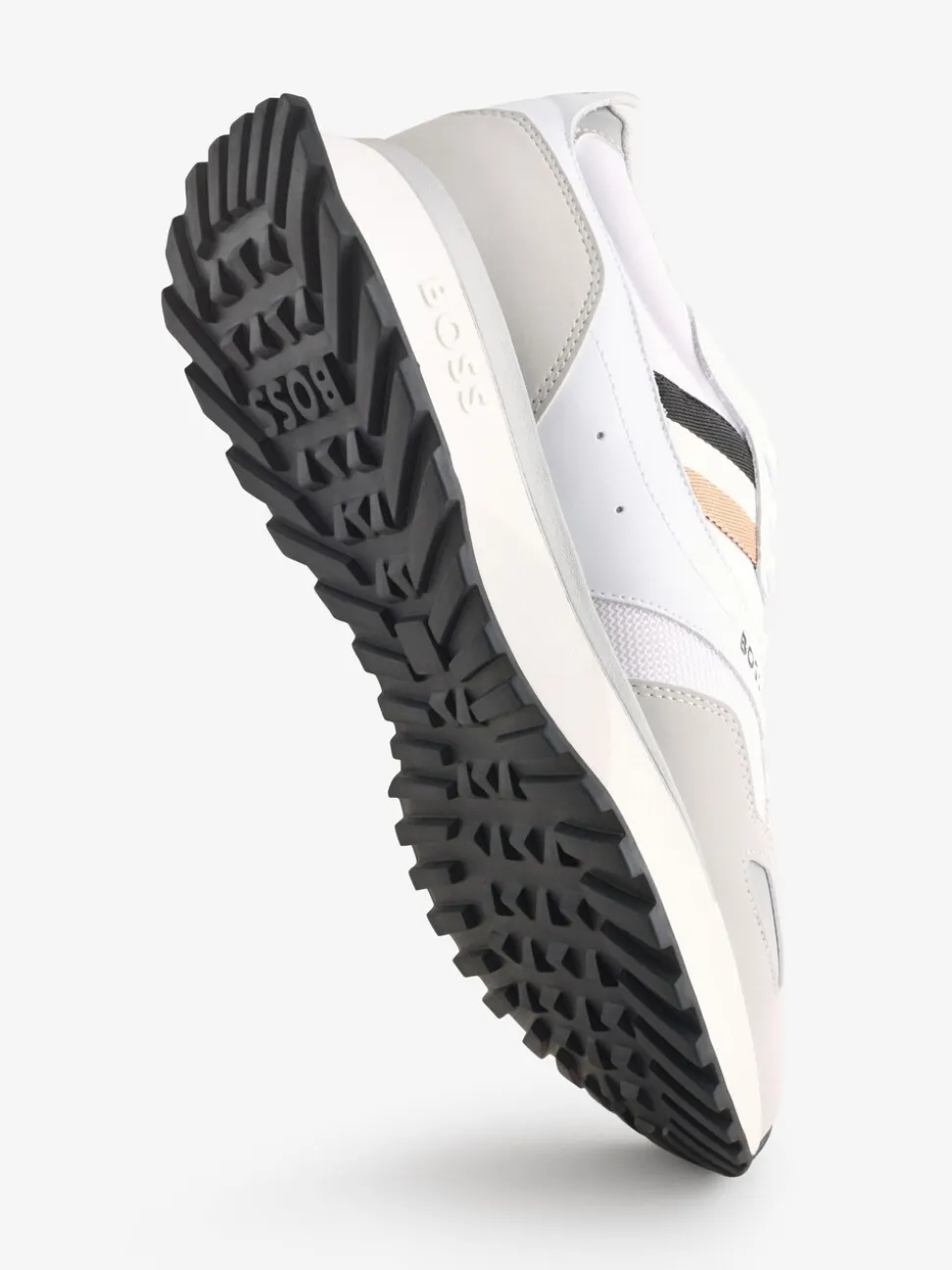 BOSS White Logo Trainers