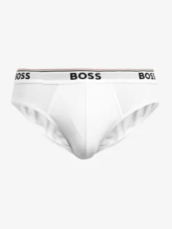 BOSS White Power Stretch Cotton 3 Pack Briefs