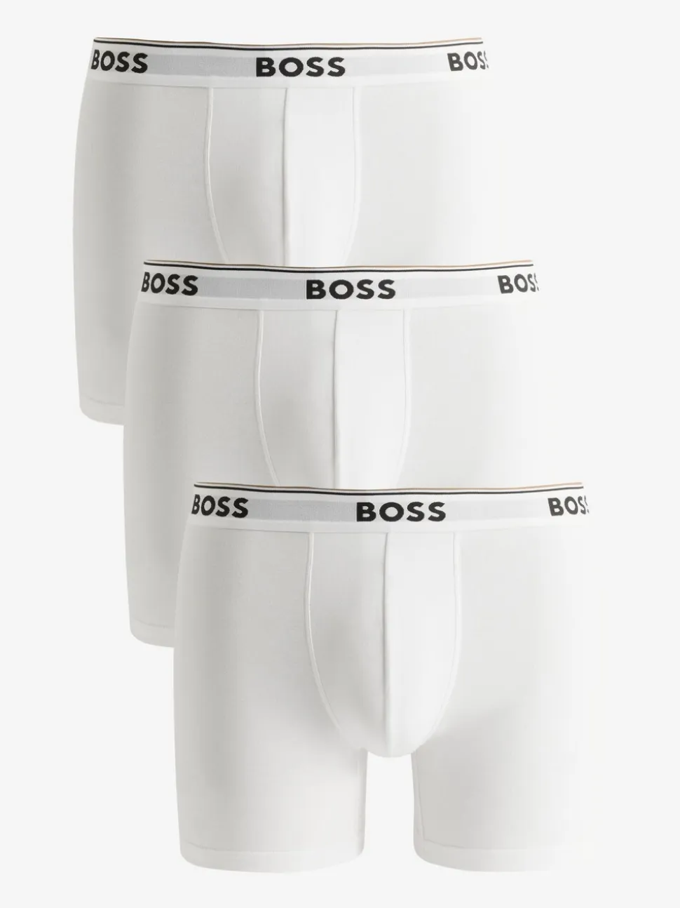 BOSS White Power Stretch Cotton 3 Pack Boxers