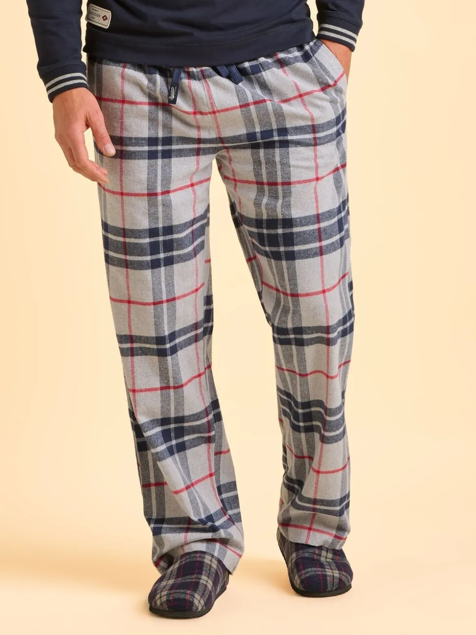 Brakeburn Cream Cassington Pyjama Bottoms