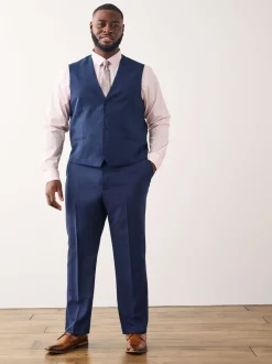 Bright Blue Regular Fit Waistcoat