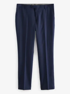 Bright Blue Slim Fit Signature Tollegno Suit Trousers