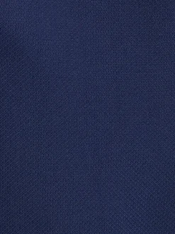 Bright Blue Tailored Fit Textured Suit Jacket