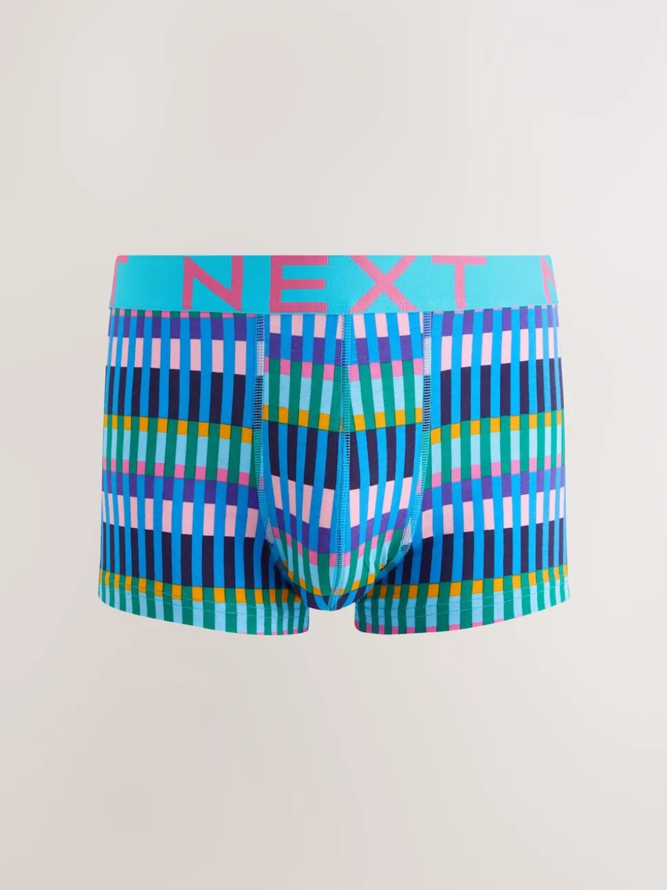 Bright Blue/Purple Geo 5 Pack Hipster Boxers 5 Pack