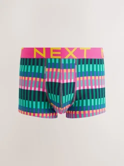 Bright Blue/Purple Geo 5 Pack Hipster Boxers 5 Pack