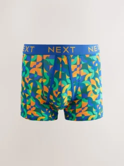 Bright Geometric Pattern A-Front Boxers 8 Pack