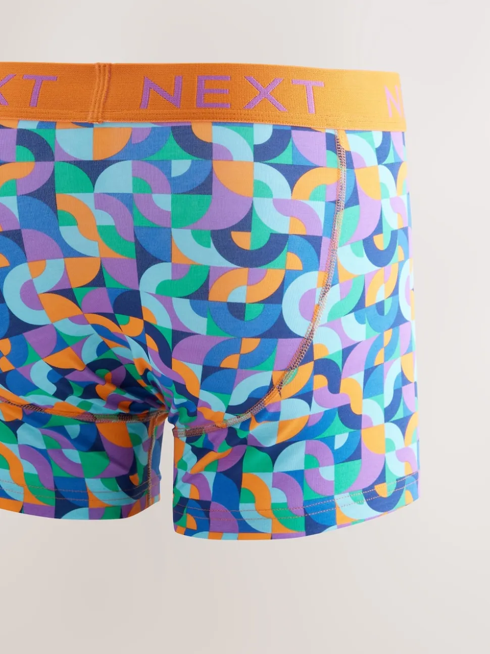 Bright Geometric Pattern A-Front Boxers 8 Pack