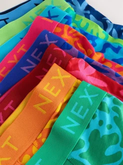 Bright Pattern A-Front Boxers 8 Pack