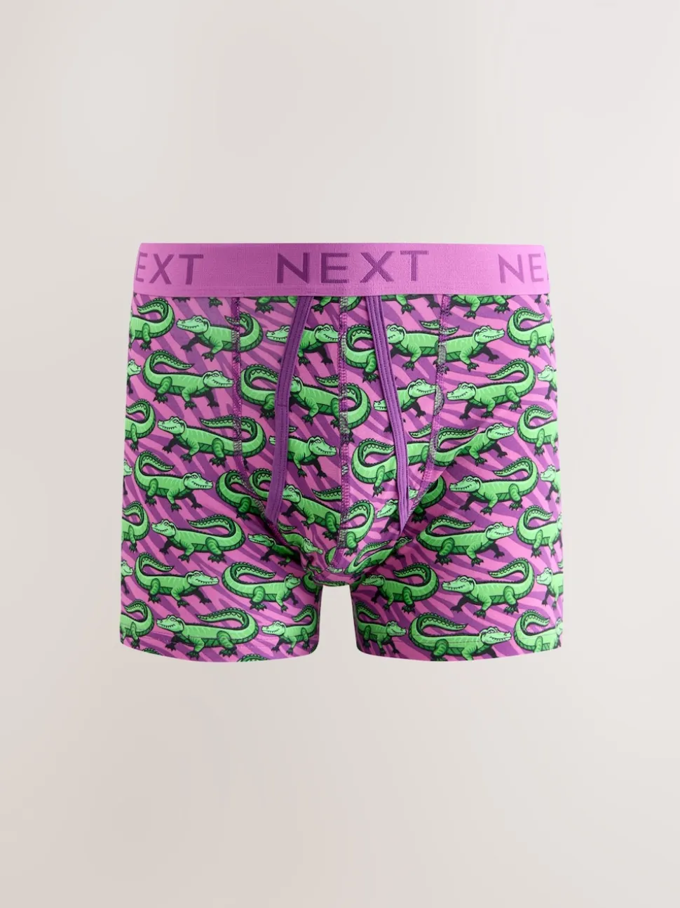 Bright Pink/Blue Animals Pattern A-Front Boxers